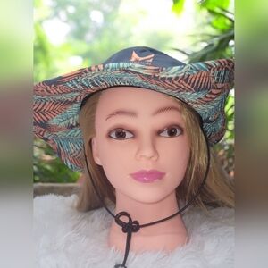 Tropical Print Women's Hat perfect for the beach and the sun Mission